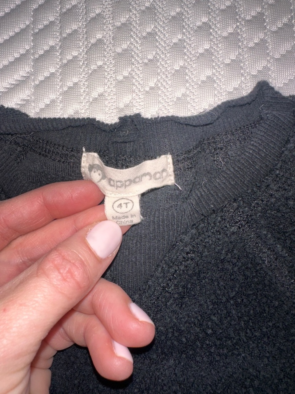 Appaman Black Crewneck Girls' Sweater